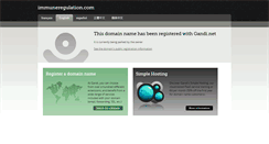 Desktop Screenshot of immuneregulation.com
